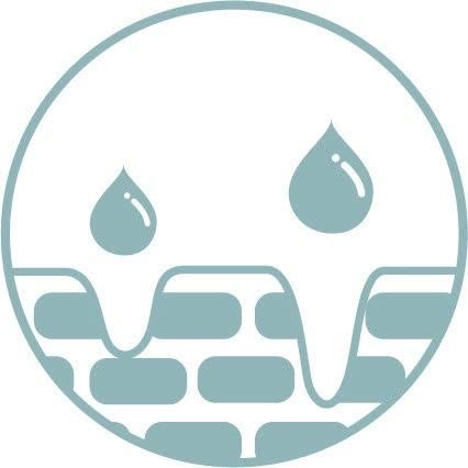 Nourishing and hydrating — water droplets absorbing into the skin layers, DEP deep-hydration benefit icon — Nue Skin Beauty Esthetique
